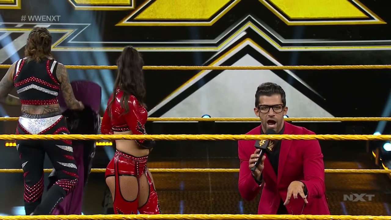 Kacy Catanzaro & Kayden Carter vs. Aliyah & Mercedes Martinez: NXT, Aug. 12, 2020 background