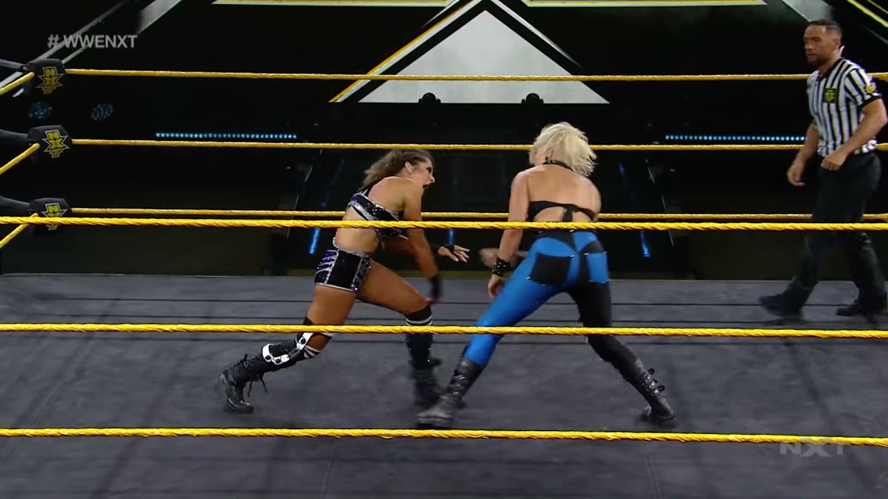 Dakota Kai vs. Rhea Ripley – NXT Women’s Championship No. 1 Contender’s Match: WWE NXT, Aug. 5, 2020 background