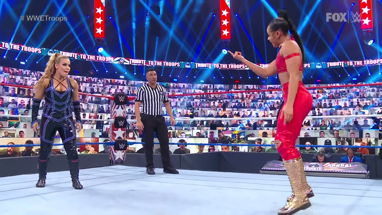 Bianca Belair & Sasha Banks vs. Natalya & Bayley: WWE Tribute to the Troops, December 06 2020