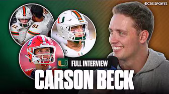 Carson Beck Miami Pro Day Interview: Growth from UGA to Miami, Francis Mauigoa is faster than him?!