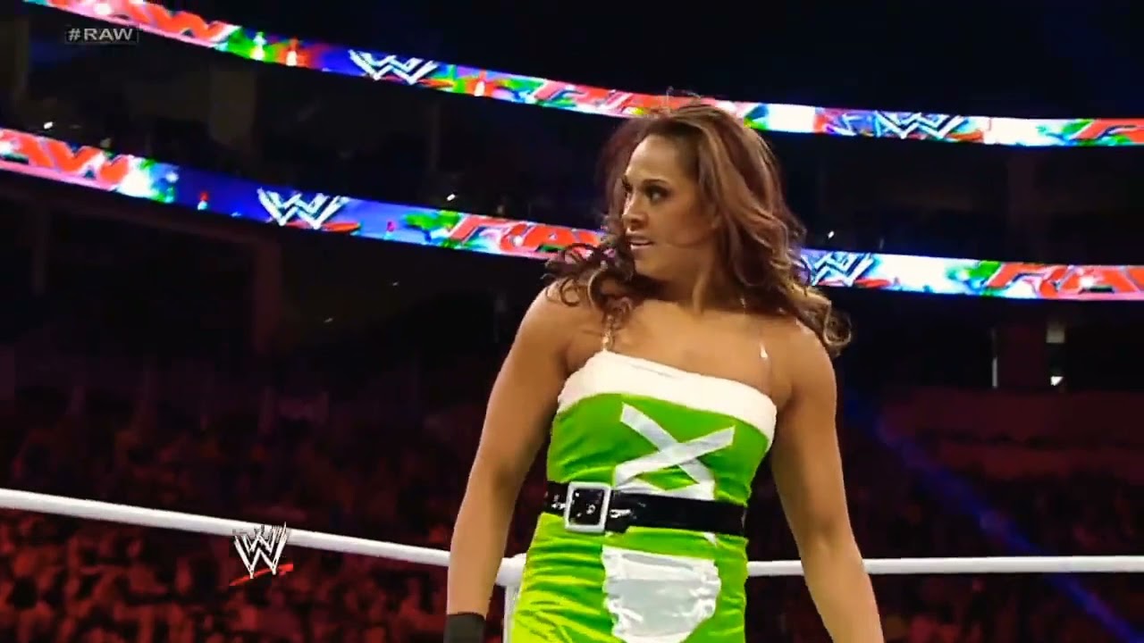Kaitlyn, Natalya, Fox & Layla vs. Torres, Aksana, Mendes & Snuka: Raw, Dec. 24, 2012 background