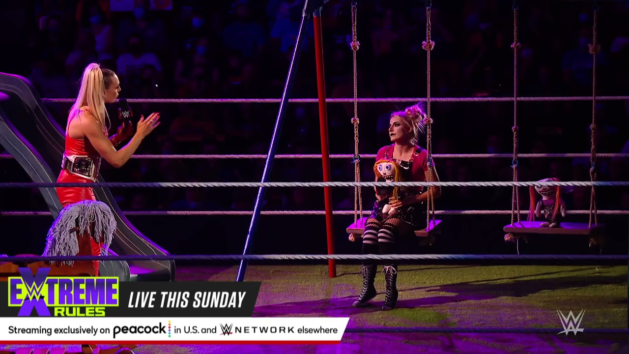 Charlotte Flair absolutely destroys her Charly doll on Alexa’s Playground: Raw, September 20, 2021