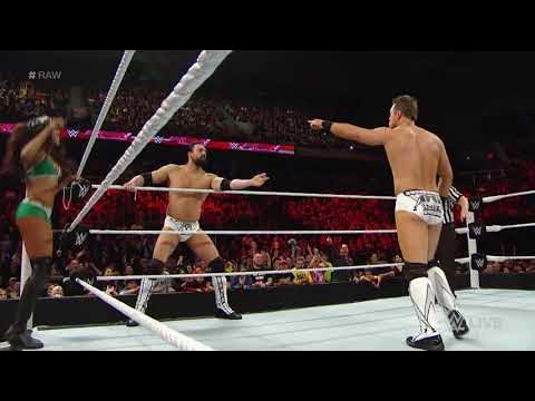 Fox, Miz & Mizdow vs. Naomi & The Usos - 6-Person Mixed Tag Team Match: Raw, Jan. 5, 2015