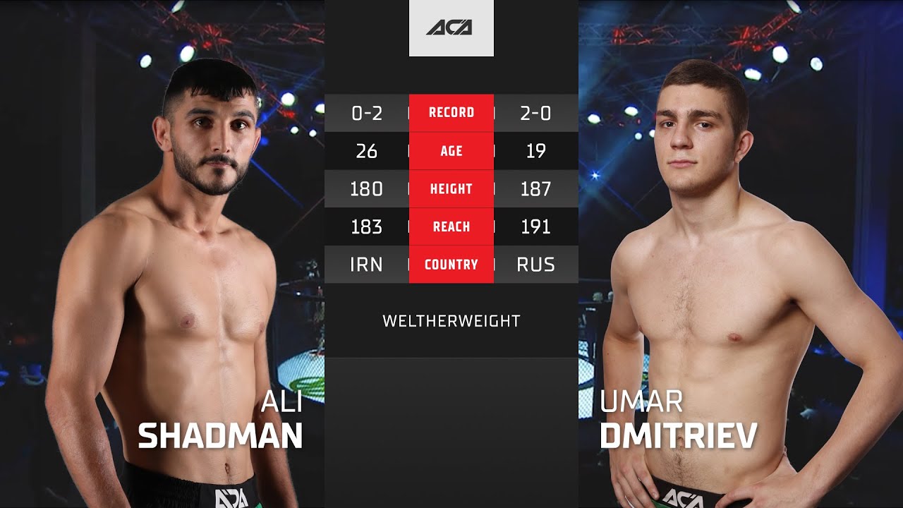 Али Шадман vs. Умар Дмитриев | Ali Shadman vs. Umar Dmitriev | ACA YE 40 background