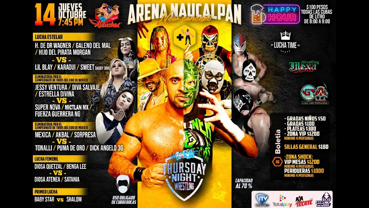 EN VIVO:  Thursday Night Wrestling | IWRG background