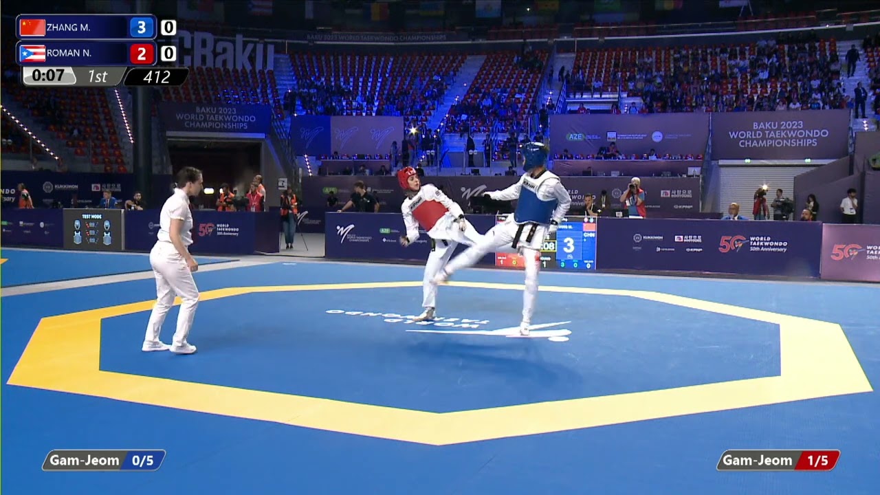 412 R32 Women 67kg CHN ZHANG M PUR ROMAN N