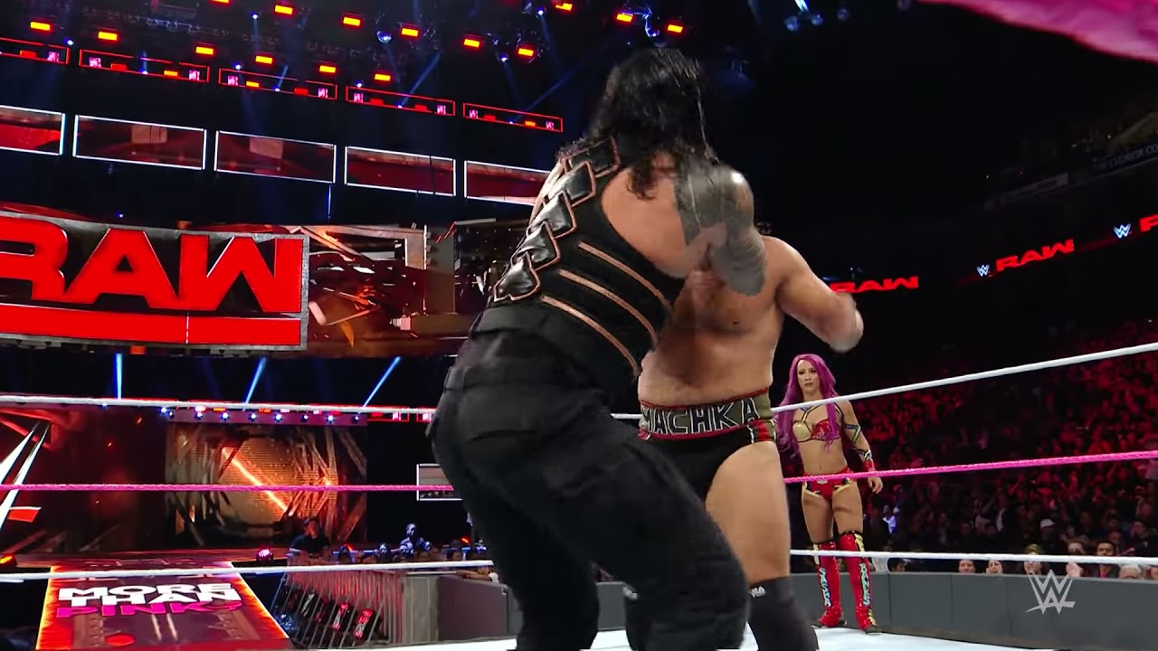 Sasha Banks & Roman Reigns vs. Charlotte Flair & Rusev - Mixed Tag Team Match: Raw, October 10, 2016