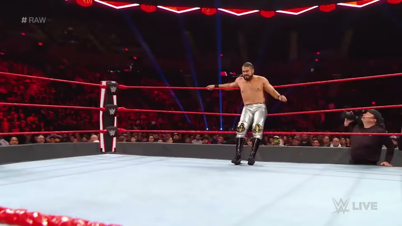 Zelina Vega & Andrade vs. Catalina & Sin Cara - Mixed Tag Team Match: Raw, Nov. 4, 2019 background