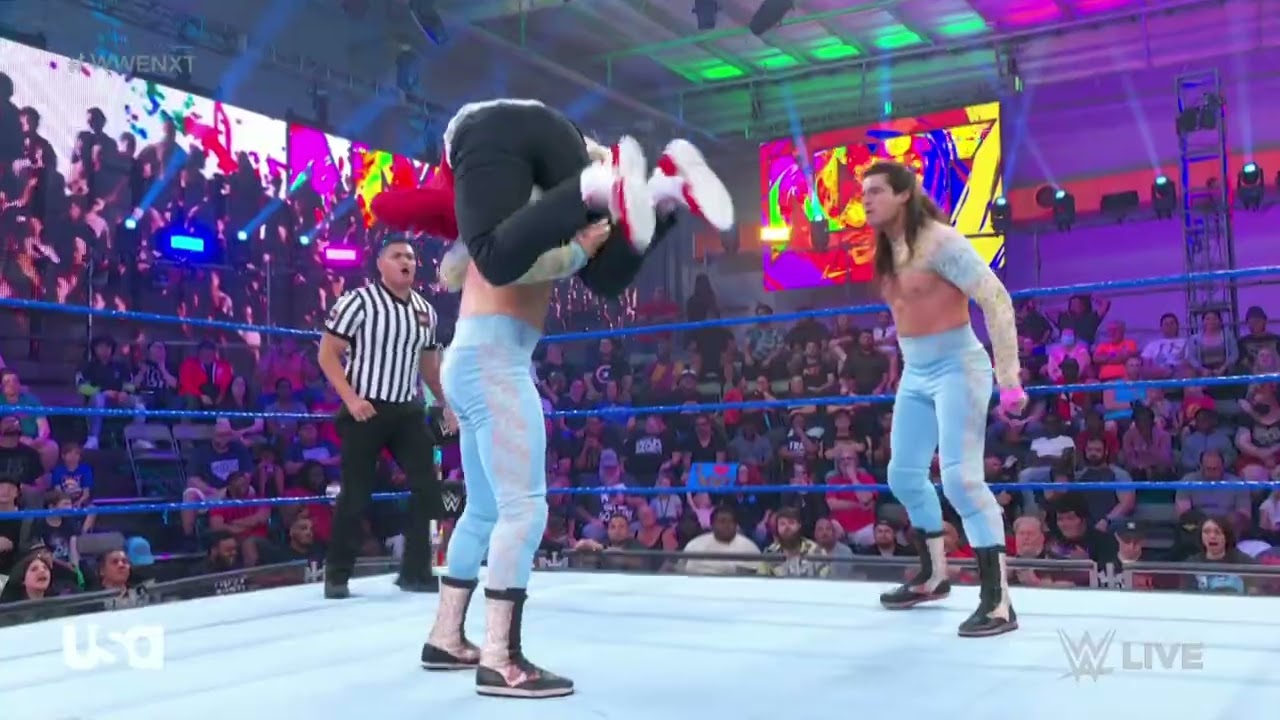 WWE NXT 2.0 ANDRE CHASE VS PRETTY DEADLY 06/07/22