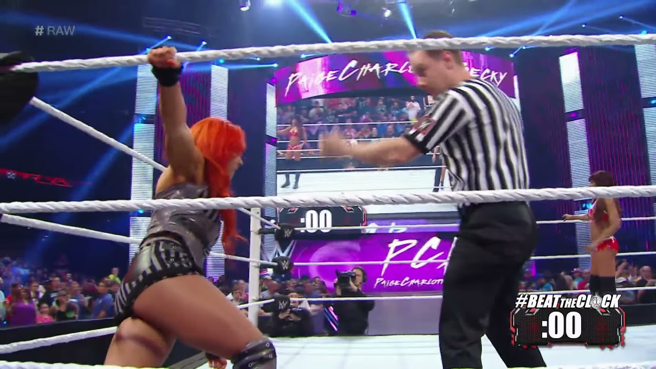 Becky Lynch vs. Alicia Fox – Beat the Clock Challenge: Raw, August 31, 2015