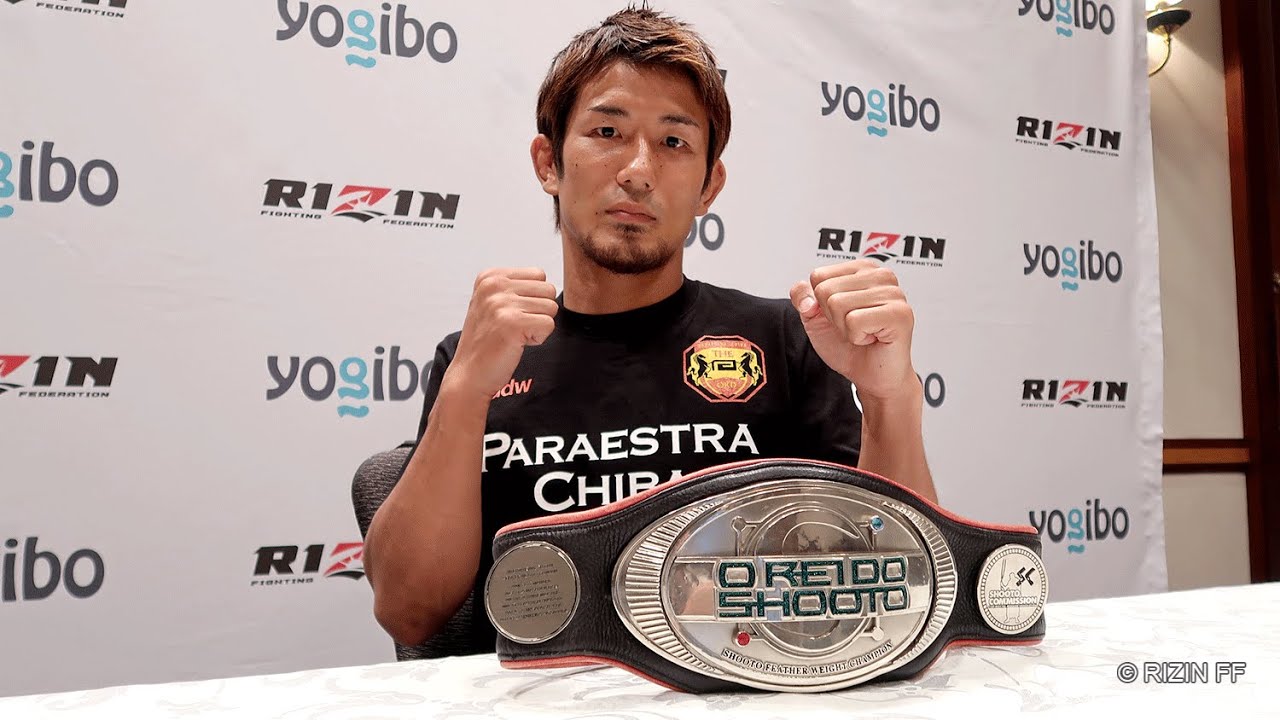 Yogibo presents RIZIN 28 岡田遼 試合前インタビュー background