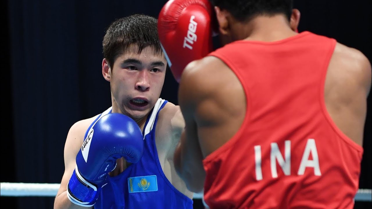 Daniyal Sabit (KAZ) vs. Kornelis Kwangu Langu (INA) ASBC Asian Championships 2021 (49kg) background