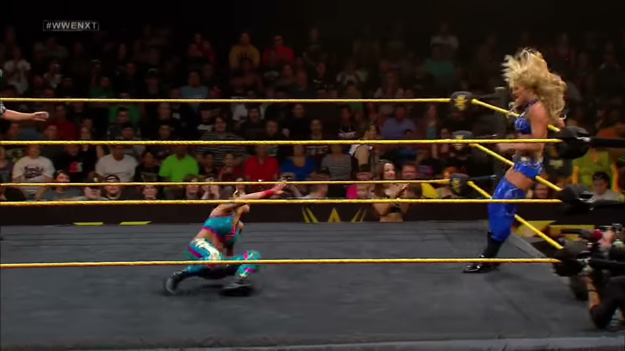 Charlotte Flair vs. Bayley: WWE NXT, June 05, 2014 background