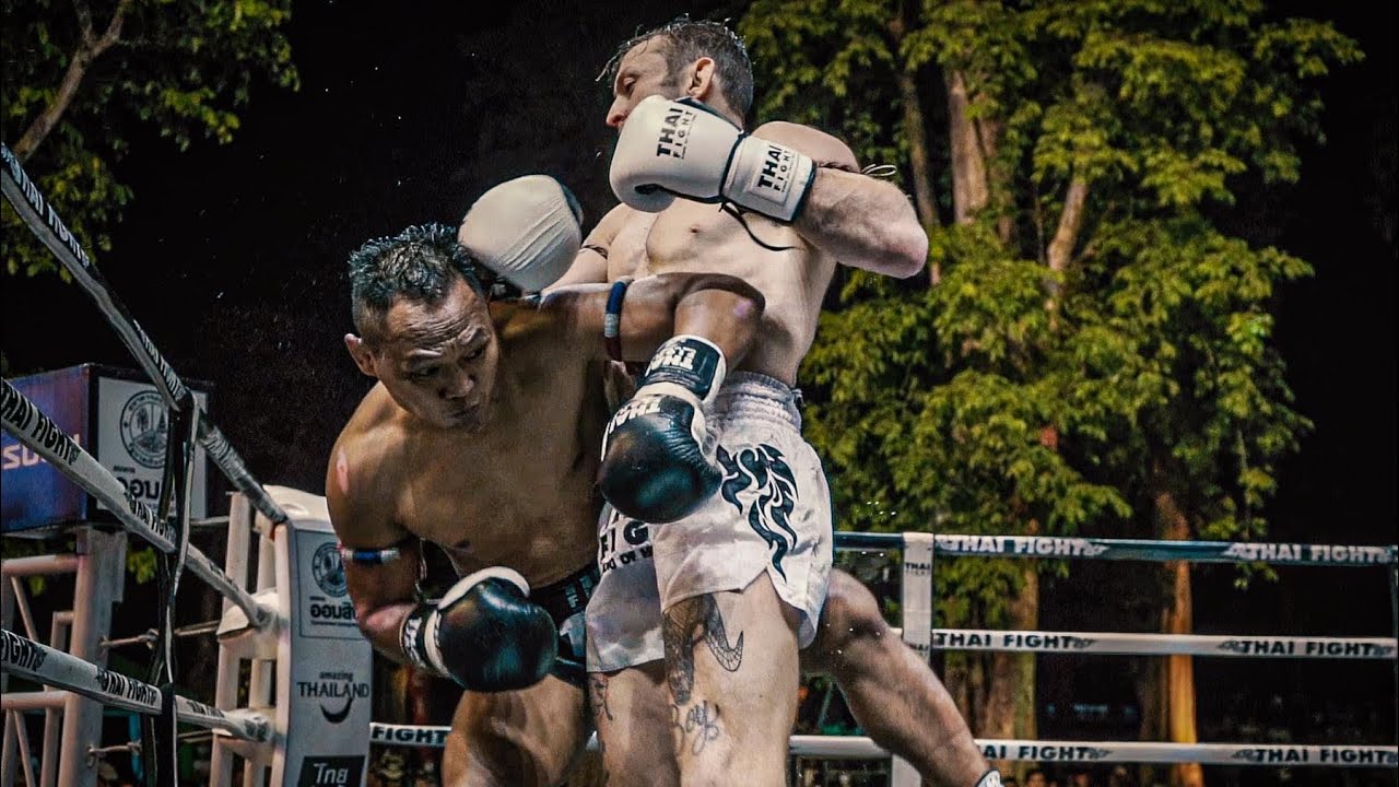 แสนชัยบู๊เดือดกับนักมวยจากUSA แสนชัย พี.เค.แสนชัยมวยไทยยิม Saenchai P.K saenchai VS Seth Grande background