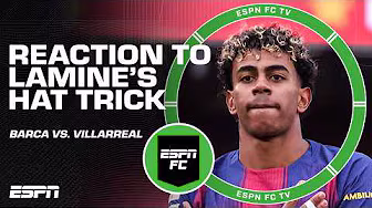 Lamine Yamal says he's wants to give Barca fans what they deserve 🗣️ REACTION to hat trick | ESPN FC
