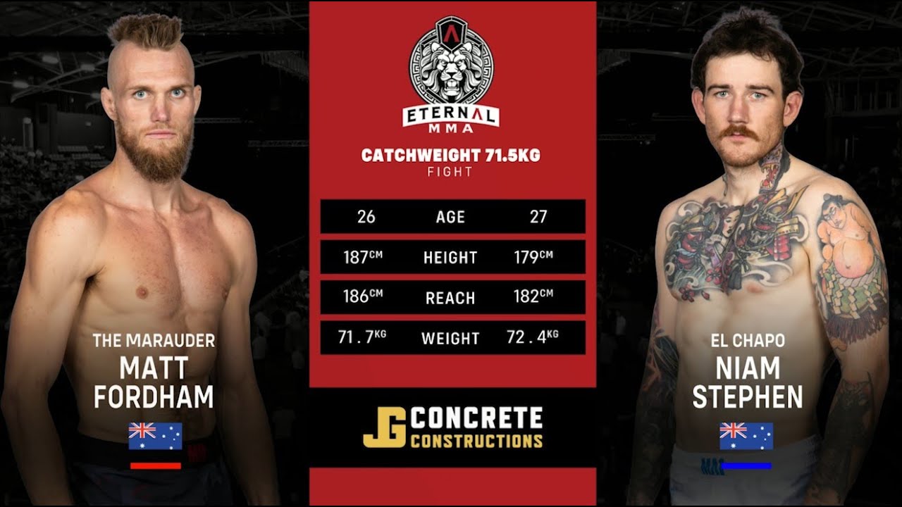Eternal MMA 100: Matt Fordham VS Niam Stephen | FULL FIGHT