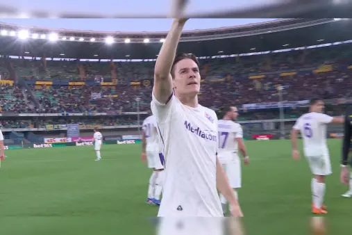 [Goal] Sharp angle! Fagioli's central drive takes a deflection off the post and into the net