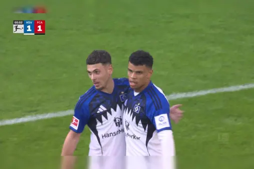 [Goal] Equalizer! Glatzel sets up, Königsdörffer smashes home a first-time shot