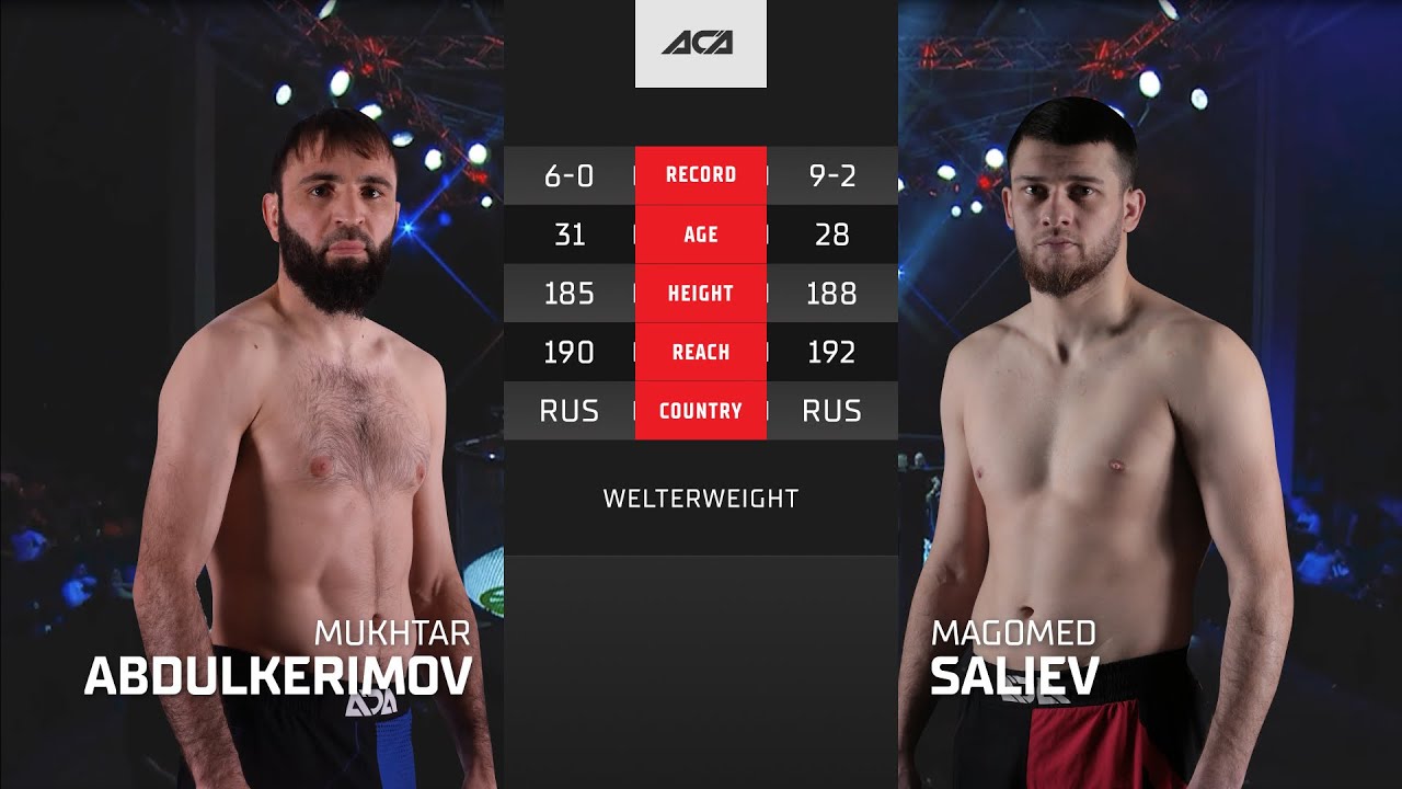 Мухтар Абдулкеримов vs. Магомед Салиев | Mukhtar Abdulkerimov vs. Magomed Saliev | ACA YE 44