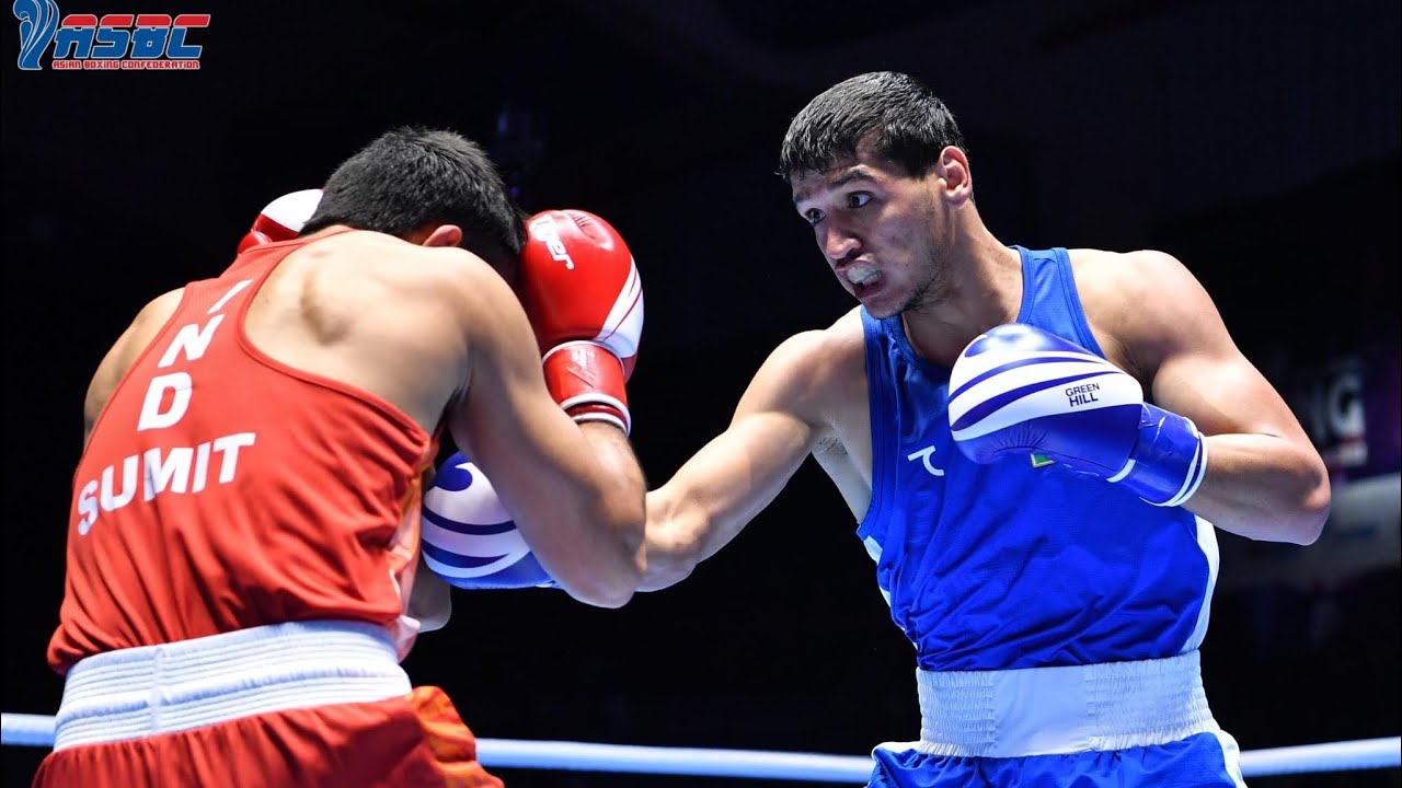 Saidjamshid Jafarov (UZB) vs. Sumit Kundu (IND) Asian Championships 2022 SF's (75kg)