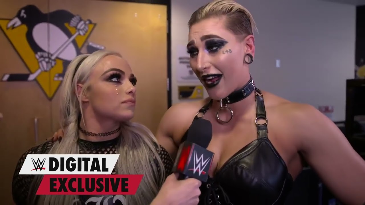 Liv Morgan & Rhea Ripley smell victory at WrestleMania: Raw Exclusive, March 28, 2022 background