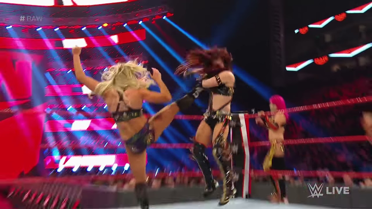 The Kabuki Warriors vs. Charlotte Flair - 2-on-1 Handicap Match: Raw, December 02, 2019