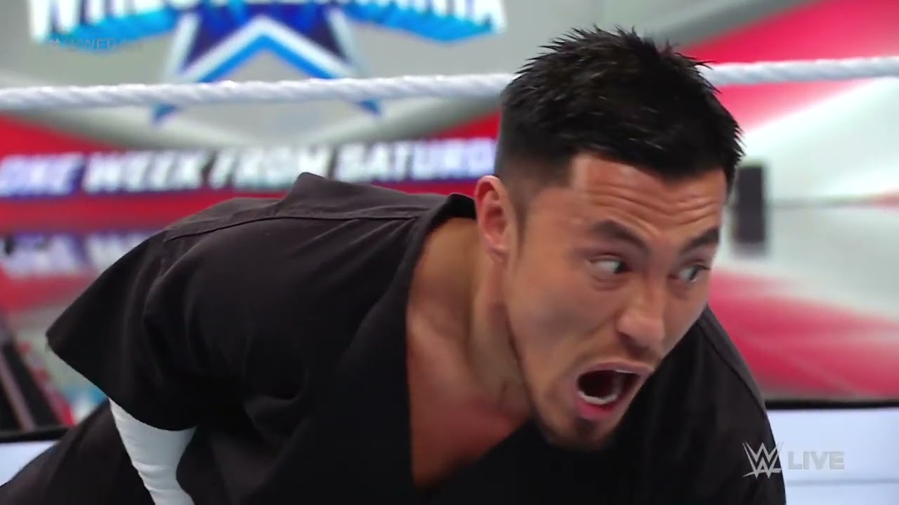 Brooke & Reggie vs. Tamina & Tozawa – Tornado Mixed Tag Team Match: Raw, March 21, 2022 background