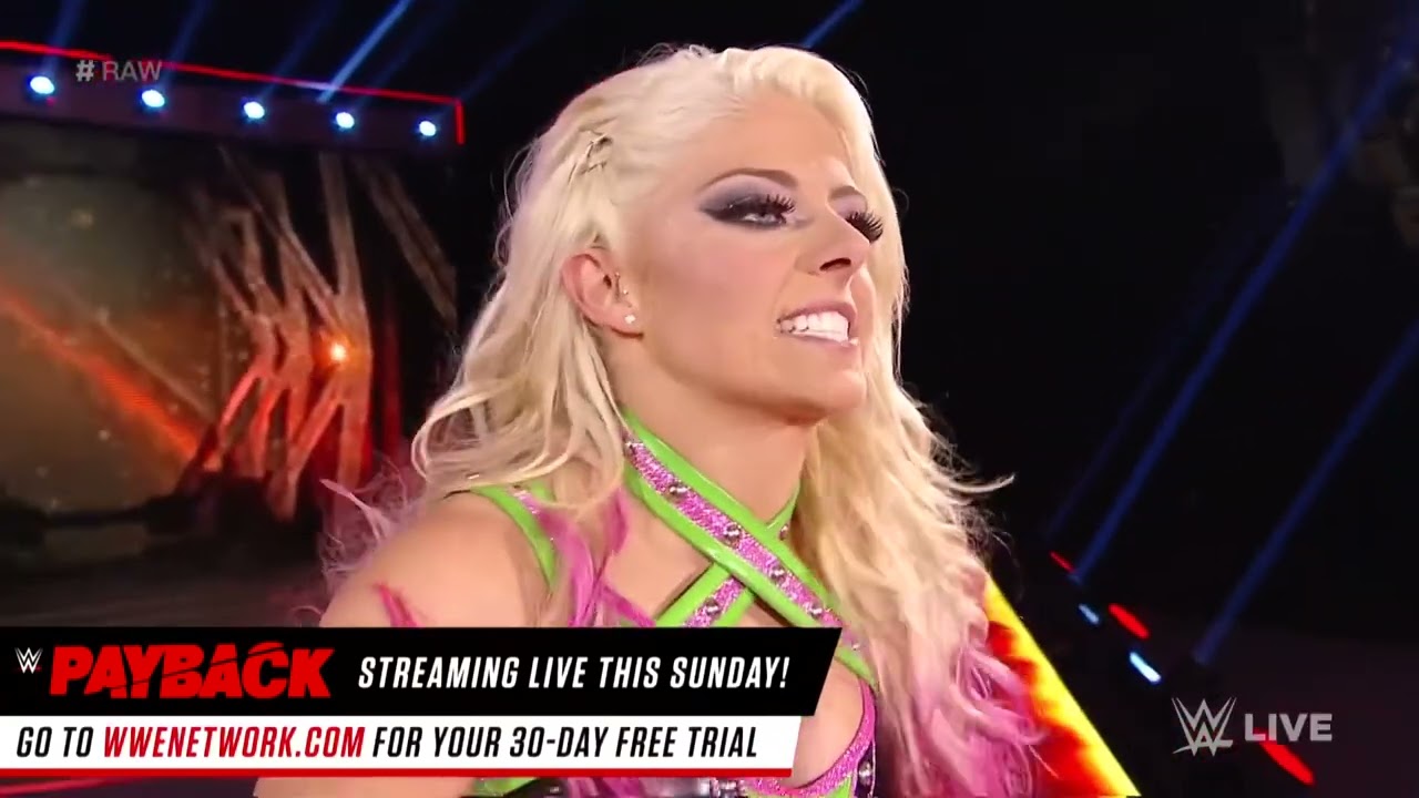 Sasha Banks vs. Alexa Bliss: Raw, April 24, 2017 background