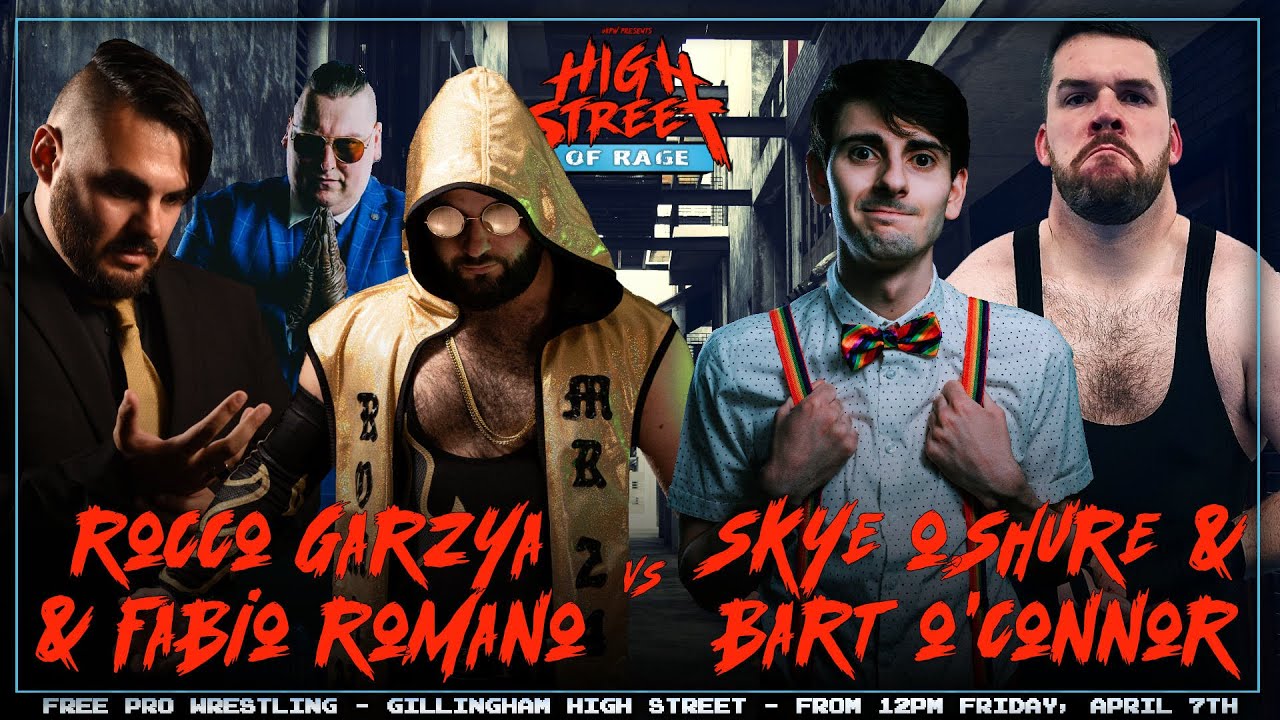 UKPW: FULL MATCH - Rocco Garzya & Fabio Romano vs Skye O.Shure & Bart O'Connor (TAG TEAM MATCH) background