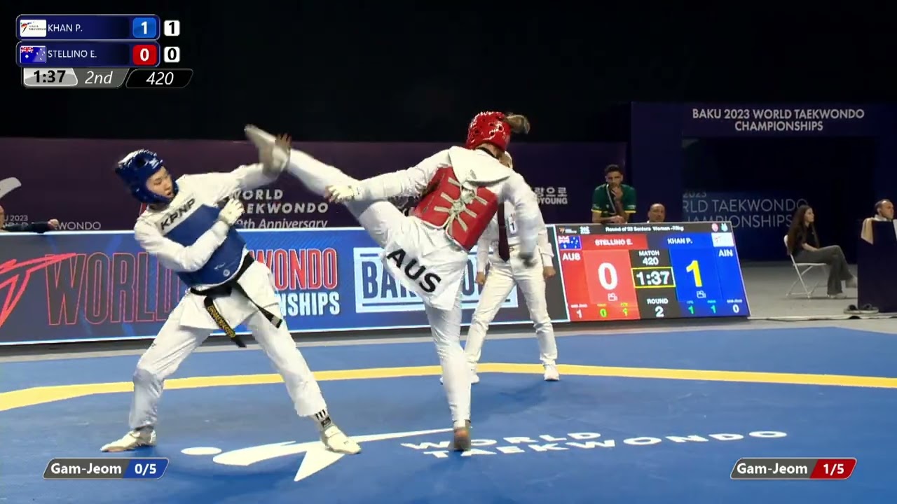 420 R32 Women 73kg AIN KHAN P AUS STELLINO E background