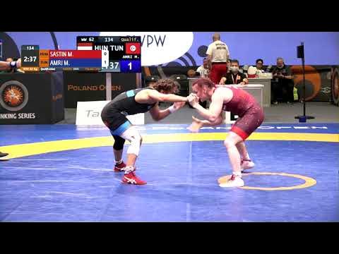 Qual. WW - 62 kg: M. SASTIN (HUN) v. M. AMRI (TUN)