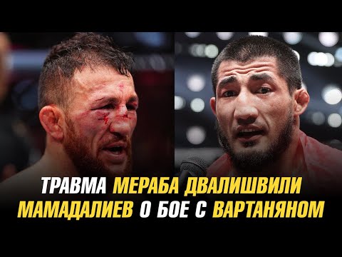 Травма Мераба Двалишвили / Нейт Диаз отказался от боя в UFC / Мамадалиев о бое с Вартаняном