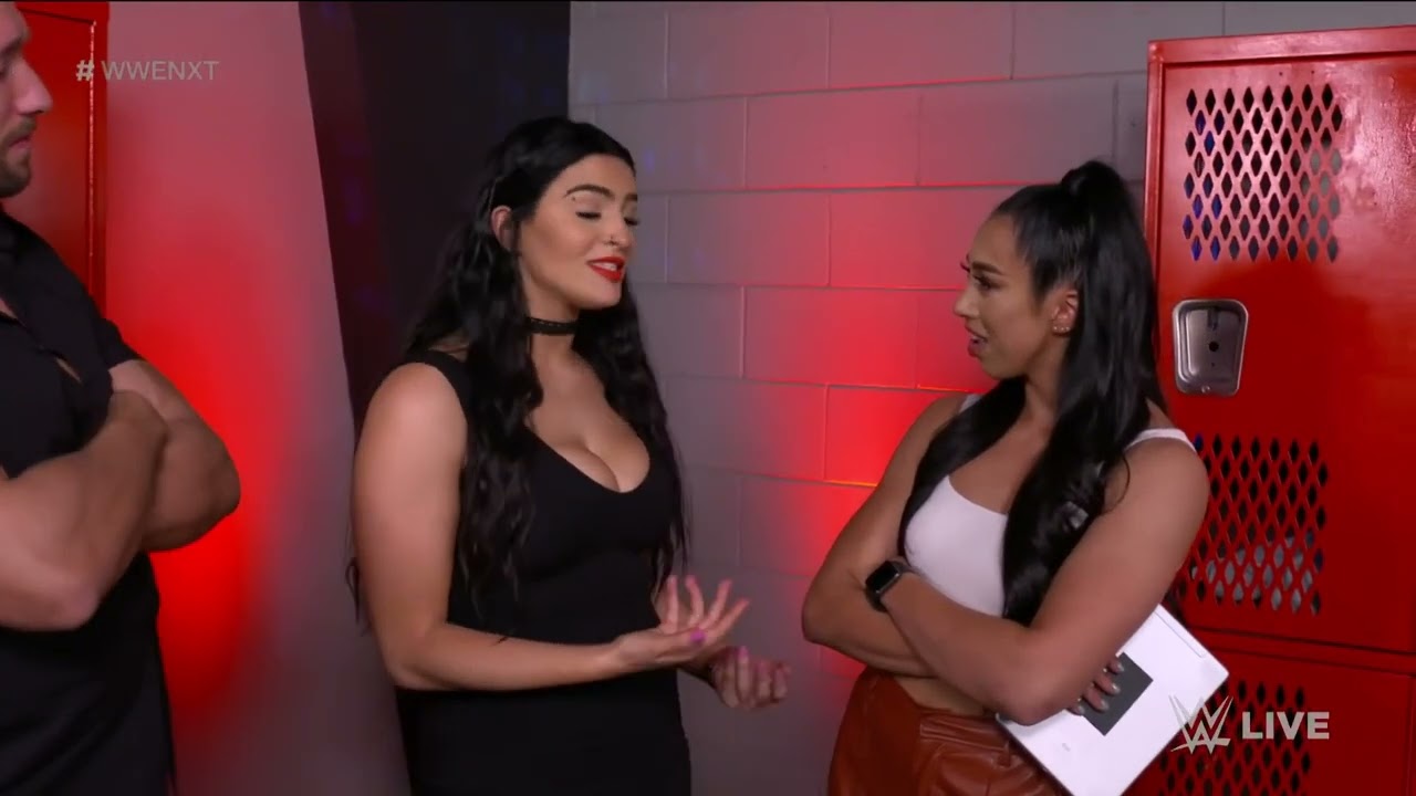 Persia Pirotta and Indi Hartwell argue over who is the better woman: NXT Roadblock, Mar. 8, 2022 background
