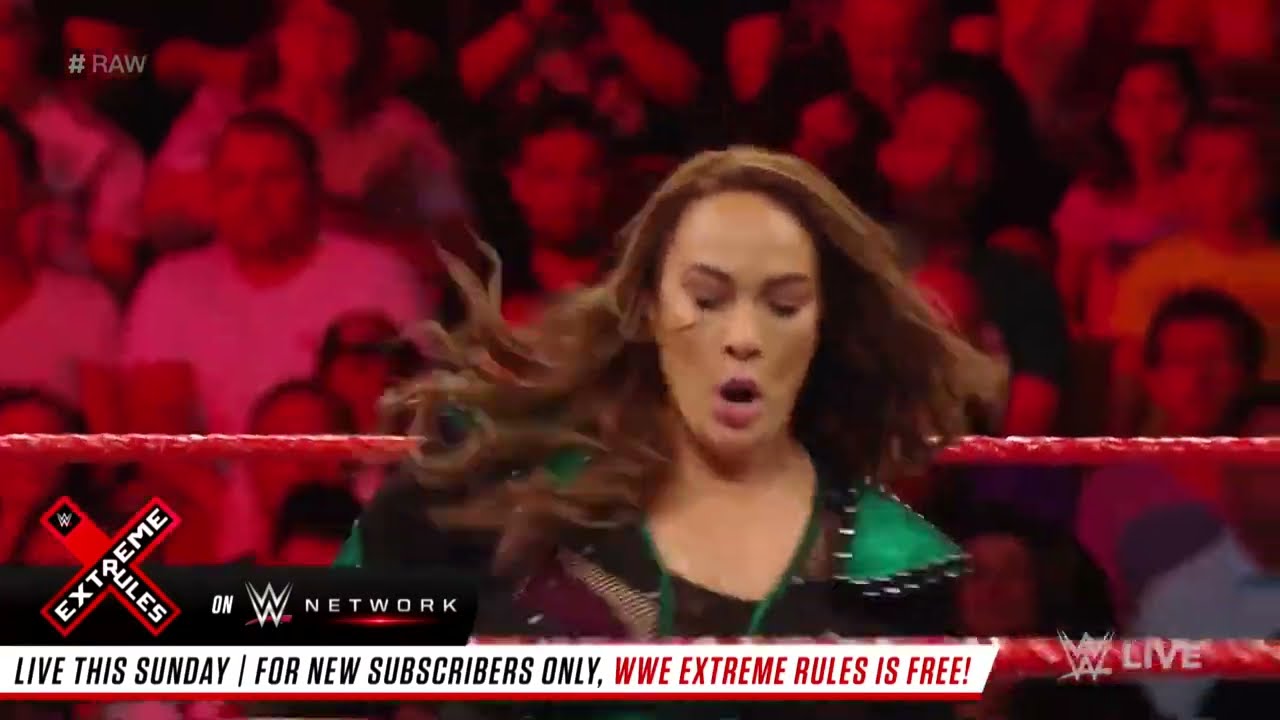 Nia Jax & Natalya vs. Mickie James & Alexa Bliss: Raw, July 9, 2018 background