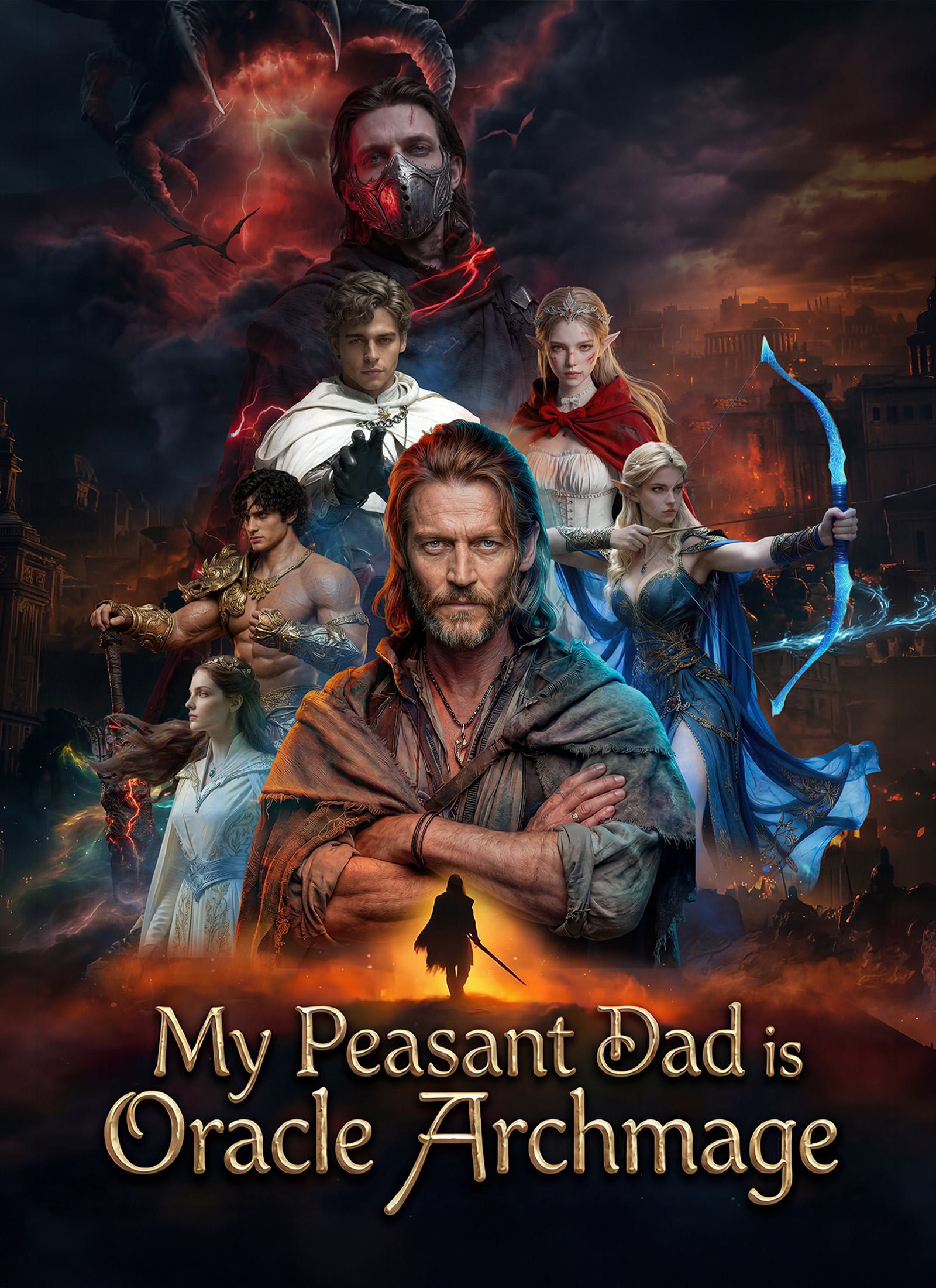 Wait! My Peasant Dad is an Oracle ArchMage poster - similar to She Has Three Lovers