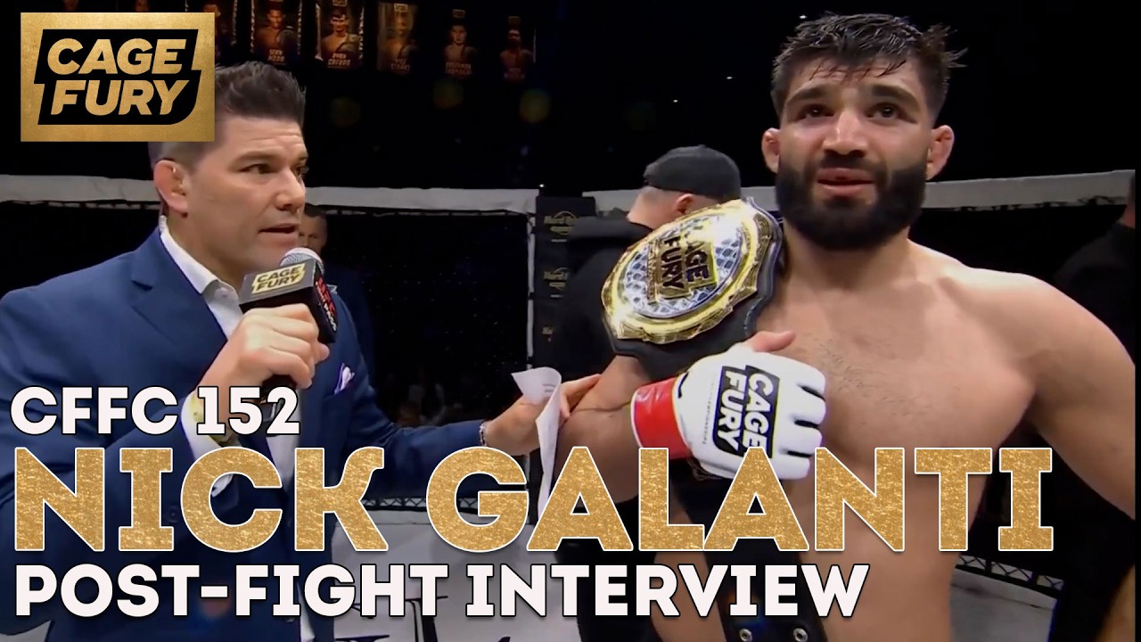 🏆 Nick Galanti reacts to title win, open to rematch at next level | CFFC 152 post-fight interview