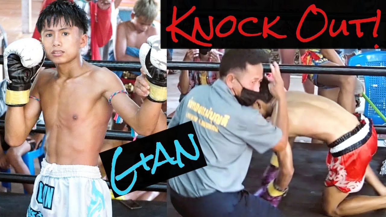 Gian(Blue)!ko!ใจแอ้นขอวัดชั้นรุ่นพี่(ซ้อม)ムエタイノックアウト!Muaythai Knock out! ジャイアン!経験豊富な年上選手と激突! background