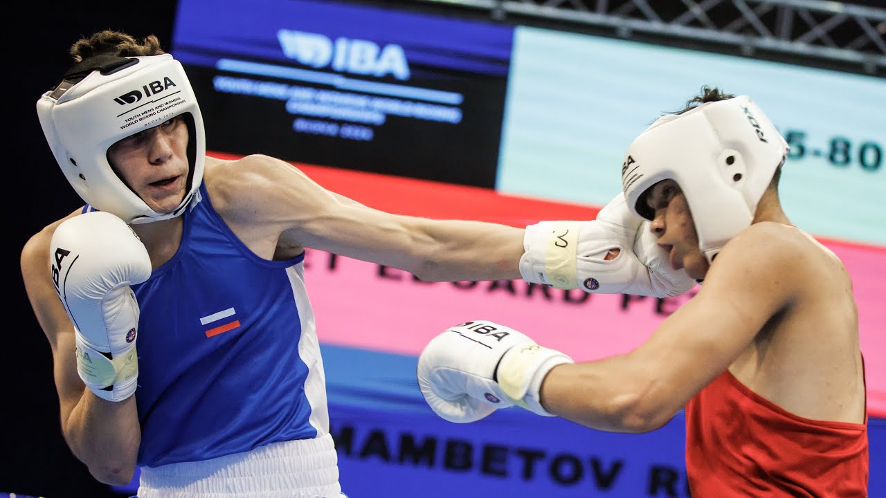 Ruslan Shikhmambetov (RUS) vs. Eduard Muset (ROU) IBA Youth World Championships 2024 (80kg) backdrop