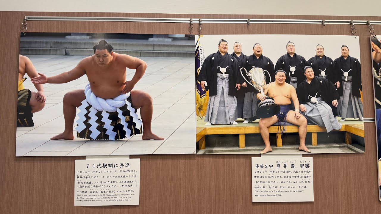 『新横綱 豊昇龍土俵入り写真も追加』優勝力士~大相撲この100年~相撲博物館【大相撲】会期:令和7年(2025)1月12日(日)~4月17日(木) background