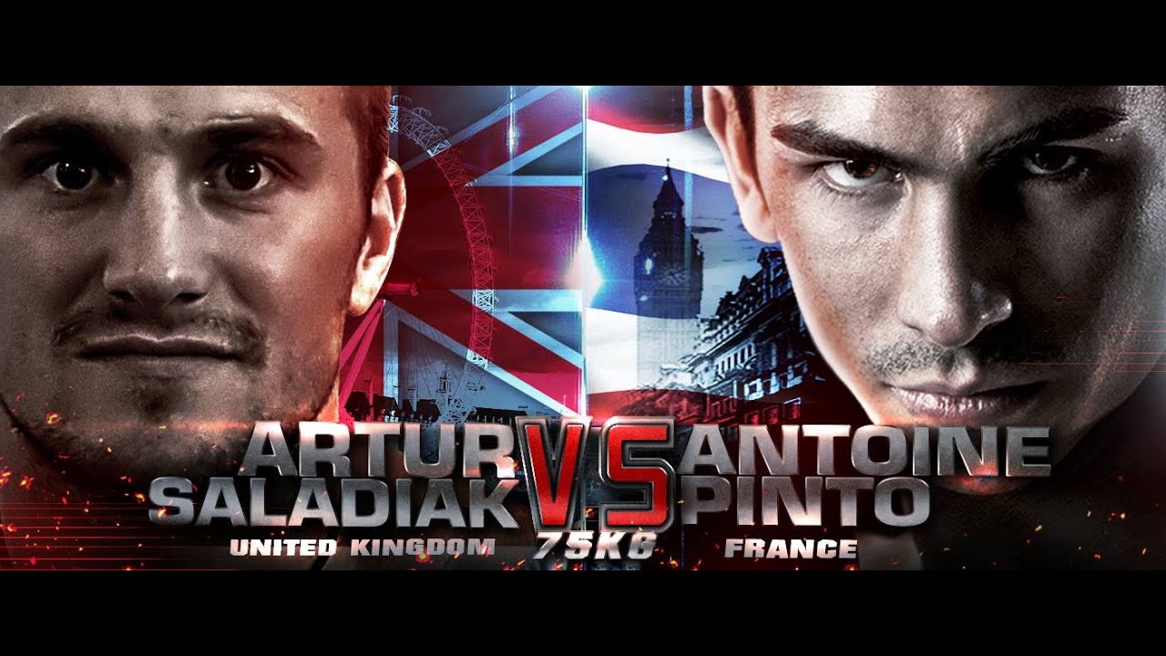 ANTOINE PINTO (FRA) VS ARTUR SALADIAK (GBR) THAI FIGHT LONDON 2016 background