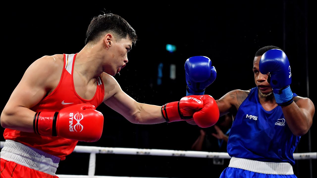 Breno de Carvalho (BRA) vs. Enkhtur Tegshjargal (MGL) World Boxing Cup Finals 2024 SF's (63kg) background