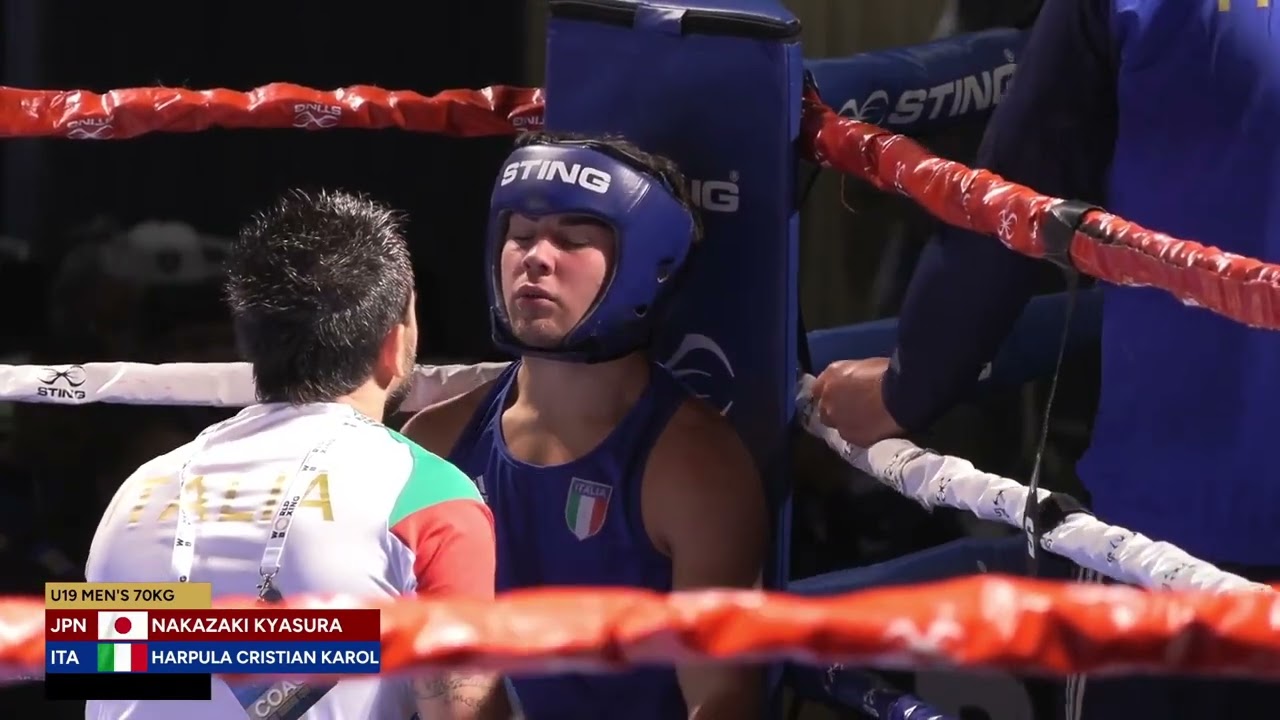 Cristian Harpula (ITA) vs. Kyasura Nakazaki (JPN) World Boxing U19 Championships 2024 (70kg)
