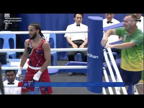 Yusuf Chothia (AUS) vs. Clinton Tetekana (SOL) Pacific Games 2023 Final (51kg) background