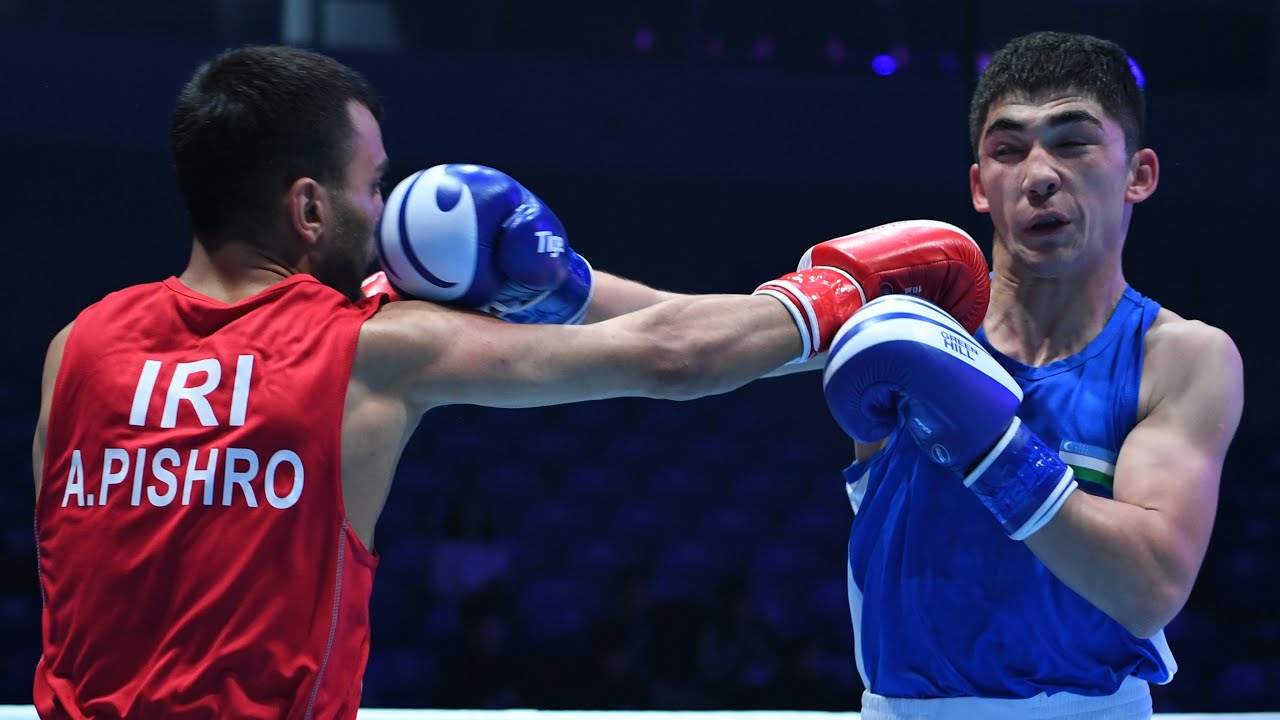 Abdullah Madaminov (UZB) vs. Amir Hossein Pishro (IRI) ASBC U22 Championships 2024 QF's (63kg) background