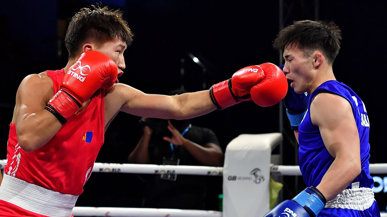 Shudai Harada (JPN) vs. Bilguunsaikhan Kharkhuu (MGL) World Boxing Cup Finals 2024 QF's (57kg) backdrop