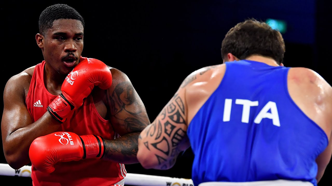 Joel Silva (BRA) vs. Diego Lenzi (ITA) World Boxing Cup Finals 2024 Final (92+kg) background