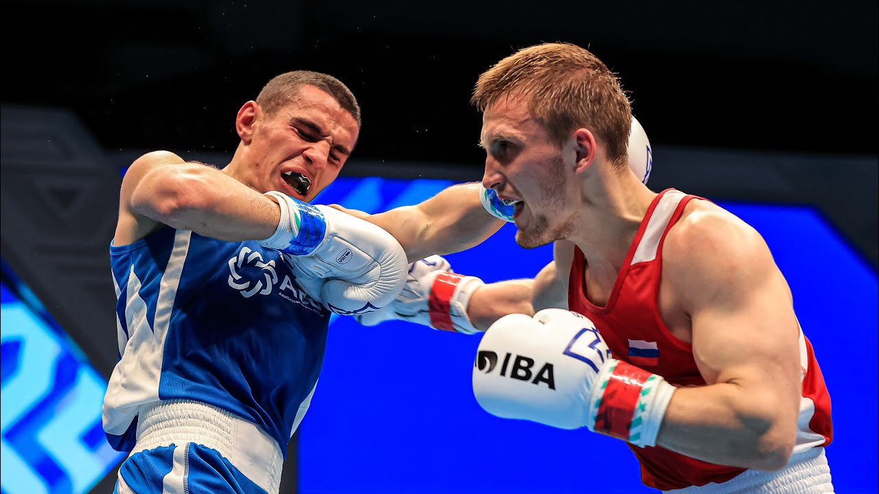 Vsevolod Shumkov (RUS) vs. Tayfur Aliyev (AZE) IBA World Boxing Championships 2023 (60kg) background