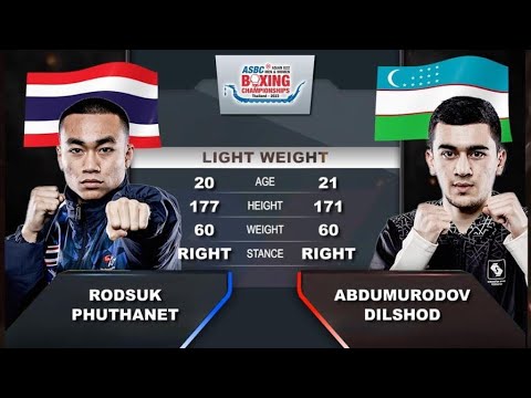 Dilshod Abdumurodov (UZB) vs. Phuthanet Rodsuk (THA) ASBC U22 Championships 2023 Final (60kg)