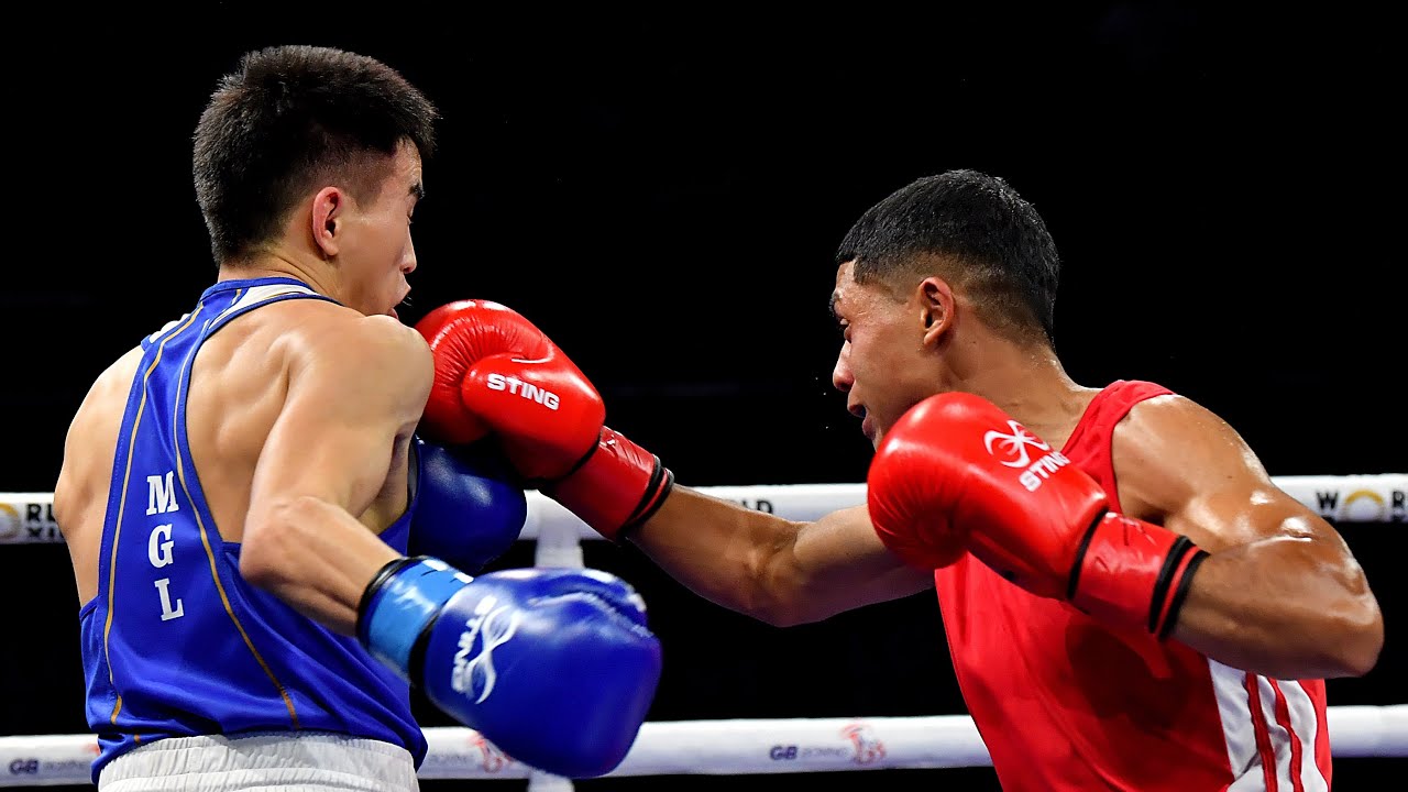 Battulga Aldarkhishig (MGL) vs. Luis Pachay (PAN) World Boxing Cup Finals 2024 SF's (51kg) background
