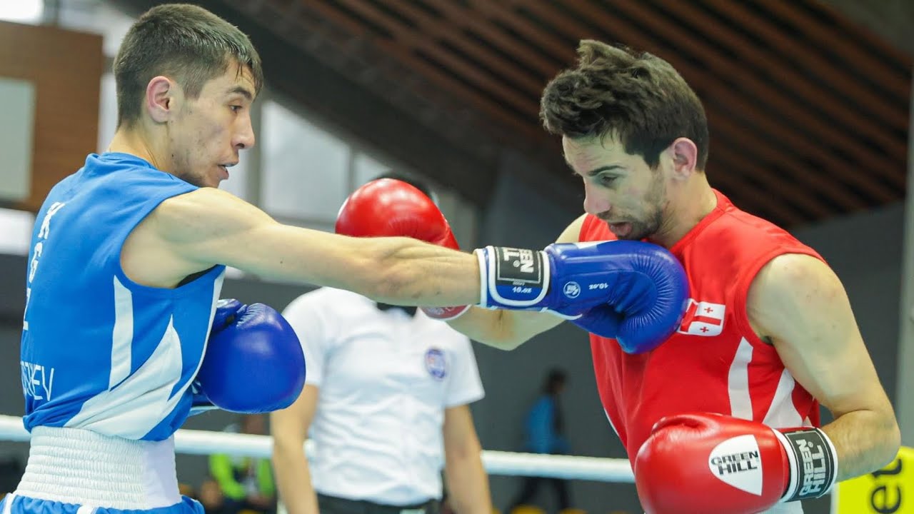 Sakhil Alakhverdovi (GEO) vs. Anvarzhan Khodzhiev (KGZ) Strandja Tournament 2024 SF's (48kg) background